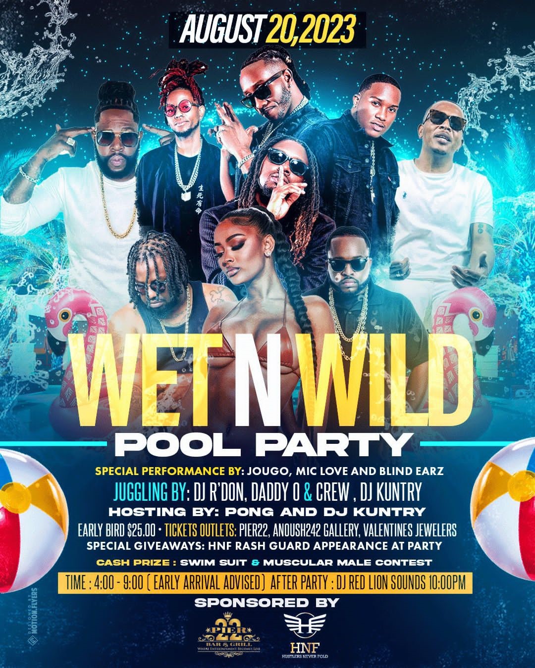 Wet And Wild Pool Party Pier 22